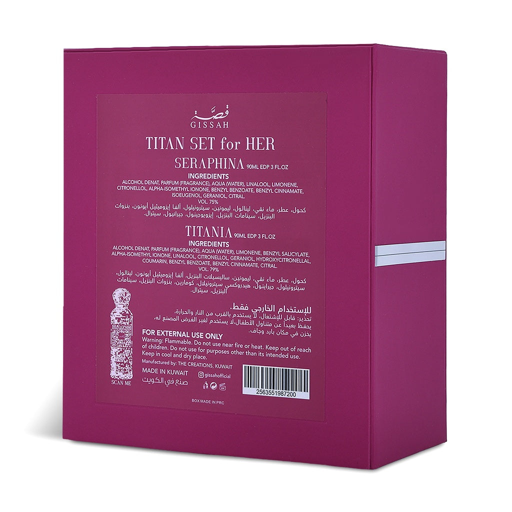 Titan Her - 2x90 ml مجموعة تايتن للنساء