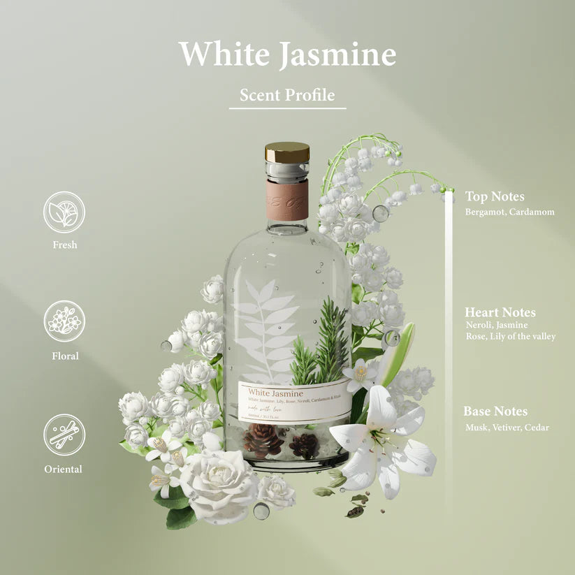 White Jasmine 1L Reed Diffuser
